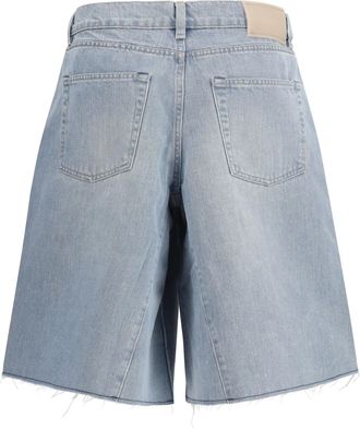 Our Legacy Womens Denim Shorts Pale Coast Cotton Bermuda