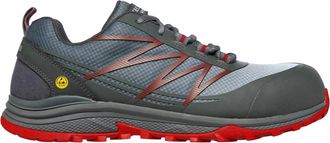 Skechers Mens Puxal Composite Toe Puncture Resistant Work Sneakers In Gray/red