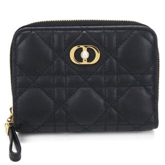 Dior Black Leather Wallet (Bi-Fold) (Pre-Owned)