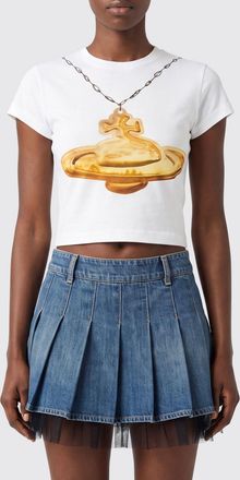 Vivienne Westwood Slim Fit Cotton T-Shirt with Contrast Orb Logo