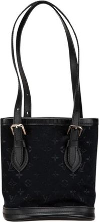 Louis Vuitton Pre-owned Stijlvolle Stoffen Schoudertas - Dames - Vintage Tas - Zwart - ONE Size - Vintage