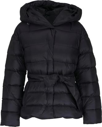 Bogner Laurie jack met capuchon en ceintuur - Zwart