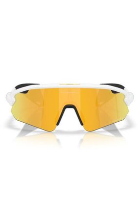 Oakley Stunt Devil Rectangle Sunglasses in Matte White /Prizm 24K at Nordstrom