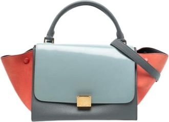 Celine Pre-owned Handbags, female, Gray, Size: ONE SIZE Pre-owned The Trapeze