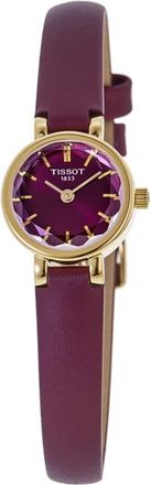 Tissot Lovely Round 19.5mm Red Dial Leather Strap Womens Watch T140.009.36.371.00