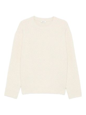 Sandro knit crew-neck sweater - men - Wool - L - Neutrals