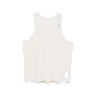 SATISFY Pierced-detail Sleeveless T-shirt