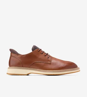 Cole Haan Mens Mansfield Grand Plain Toe Quick-On Oxford Shoes - Brown Size 10.5
