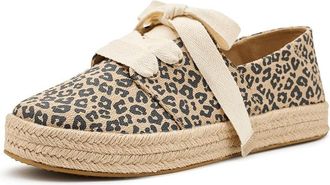 Toms Carolina Lace-Up Womens Flat Shoes Beige : 6.5 B - Medium, Textile