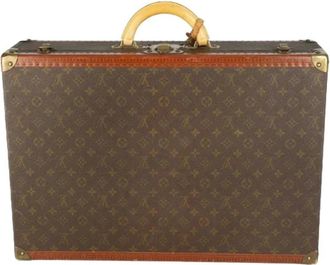 Louis Vuitton Pre-owned Vintage Monogram Weekend Bag - Dames - Vintage Weekendtas - Bruin - ONE Size - Leer - Vintage