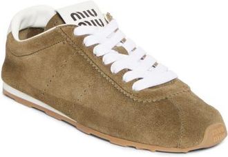 Miu Miu Allacciate Low Top Sneaker in Muschio at Nordstrom, Size 8.5Us