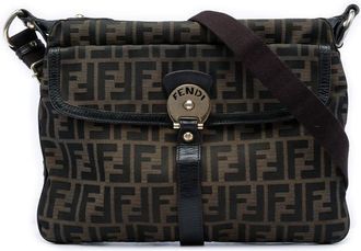 Fendi Pre-owned Fendi Zucca Canvas Chef Zip Crossbody Ladies TU759VPTQYCLNVGH