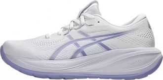 Asics Womens Cumulus 28 Running Shoes In White/bluebell