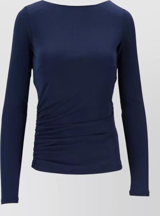 Elisabetta Franchi womens top stretch ruched long sleeves
