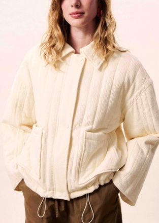 FRNCH Niara Quilted Jacket In Cr&egrave;me