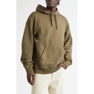 Balmain Paris Embroidered Cotton Hoodie in Uiv Khaki/Multi at Nordstrom, Size Xx-Large