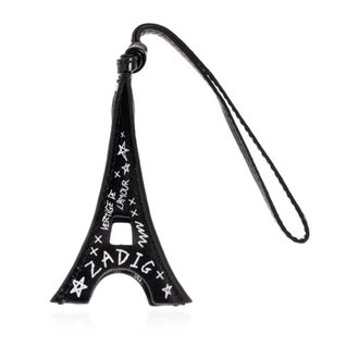Zadig&Voltaire Keyrings, female, Black, Size: ONE SIZE Leather Keychain
