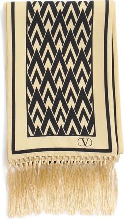 Valentino Garavani Toute La V Silk Scarf