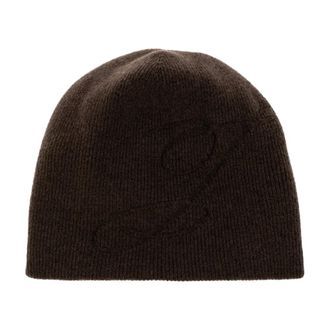 Jacquemus The J Beanie - unisex - Accessoires - Bruin - Maat: ONE Size Wol