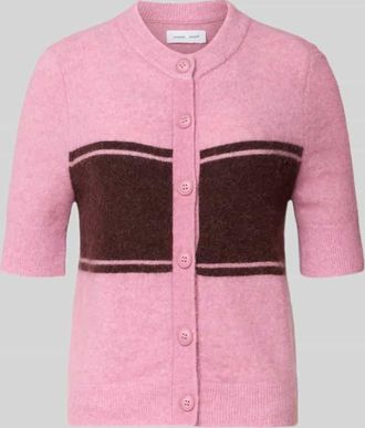 Sams&oslash;e & Sams&oslash;e Strickjacke aus Woll-Mix mit 1/2-Arm Modell SANOURA in Altrosa, Gr&ouml;&szlig;e XL