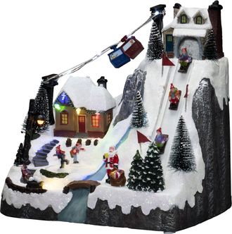 Konstsmide LED Dekofigur »Skipiste mit Musik« LED-Modul