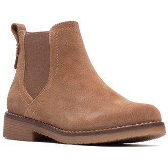 Hush Puppies Maddy Su&egrave;de Dames Lichtbruine Laarzen