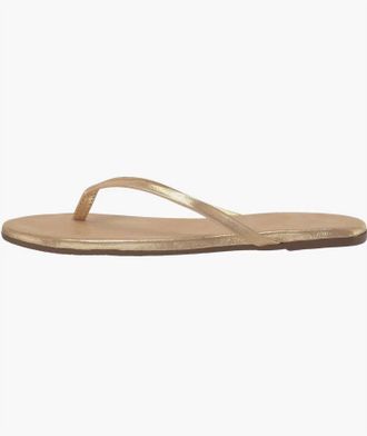 Tkees Womens Lily Metallics Flip Flops In Sandbeam