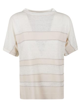 D.exterior D. Exterior Stripe Detail T-shirt