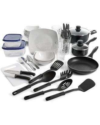 Gibson Home Dnu Gibson Home 45Pc Dinnerware Cookware Combo Set