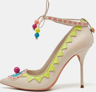 Sophia Webster Multicolor Leather Remmie Ankle Tie Pumps
