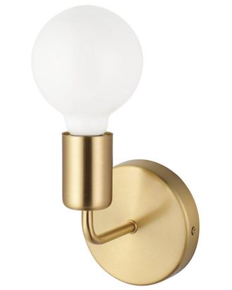 Eglo Eglo Avondale 1 Light Open Bulb Wall Light With Brushed Gold Finish