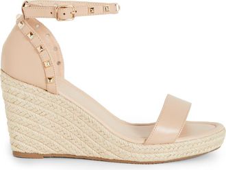 City Chic Electric Espadrille Wedge Sandal in Beige at Nordstrom Rack, Size 12