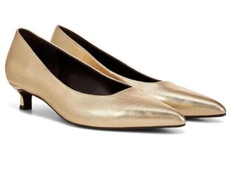 Naturalizer Natalia High Womens Heels Dark Gold Leather : 6 W (C)