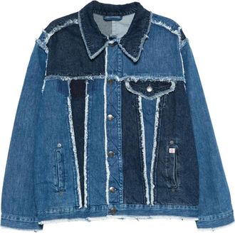 Charles Jeffrey Loverboy Giacca denim con design patchwork - Blu