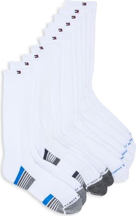Tommy Hilfiger 5-Pack Cushion Terry Crew Socks in White at Nordstrom Rack