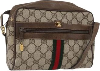 Gucci Pre-owned Cross Body Bags, female, Beige, Size: ONE SIZE Pre-owned Plastic Cross Body Bag