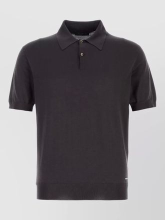 Prada silk knit polo shirt short sleeves
