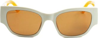 Karl Lagerfeld square-frame sunglasses - unisex - Acetate - 52 - White