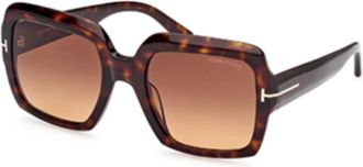Tom Ford Ft 1082 - unisex - Zonnebrillen - Bruin - 54 MM - Accessoires