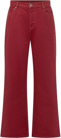 Ami Jeans met ruime pasvorm - Heren - Loose Fit Jeans - Rood - W31 - Katoen - Jeans