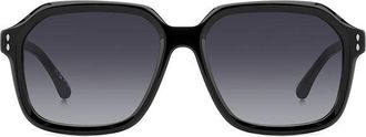 Isabel Marant IM 0153/G/S Asian Fit 807/9O Womens Sunglasses Black Size 56
