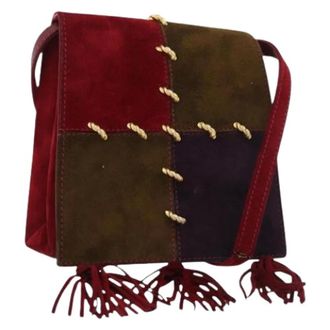 Ferragamo Pre-owned Cross Body Bags, female, Multicolor, Size: ONE SIZE Pre-owned Suede Shoulder Bag