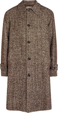 Officine Générale Hudson Fuzzy Herring Cotton-blend Coat - Brown - 52 (W36 / XL)