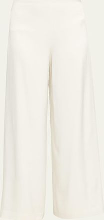 Emanuel Ungaro Kai Wide-Leg Satin Pants