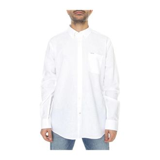 Barbour Hombre, Camisas, Blanco, Talla: S
