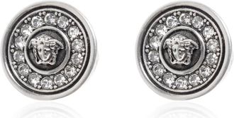 Versace Medusa Crystal Earrings - Dames - Oorbellen - Grijs - ONE Size - Accessoires