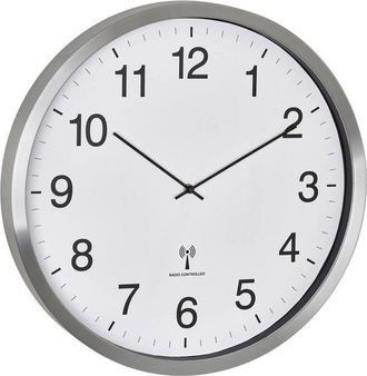 TFA Dostmann Tfa Dostmann - 60.3548.02 Radiocontrollato Orologio da parete 508 mm x 65 mm Bianco, Argento Display grande