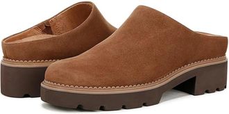 Vionic Fairfax Clogs Womens Brown Suede Square Toe Slip-On Shoes RHS8254