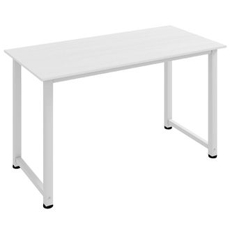 HOMCOM Scrivania Per Computer Con Piedini Regolabili In Truciolato, Bianco - Homcom