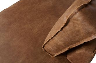 De Eekhoorn Design Ecksofa Roddie aus recyceltem Leder - Cognac